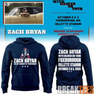 Zach Bryan x New England Patriots Concert Hoodie 2