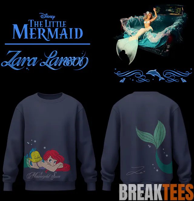 Zara Larsson x The Little Mermaid Special Sweatshirt Zara Larsson x The Little Mermaid Special Sweatshirt