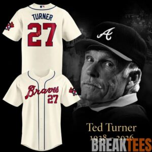 Atlanta Braves In Memory Ted Turner 1938-2026 Baseball Jersey