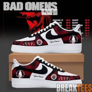 Bad Omens Do You Feel Love Worldwide 2026 Tour Custom Air Force 1 Shoes