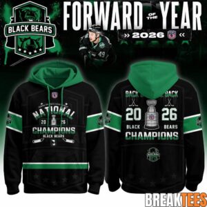 Binghamton Black Bears 2026 FPHL Champions Three-Peat Limited Edition Hoodie
