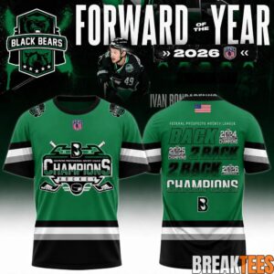 Binghamton Black Bears 2026 FPHL Champions Three-Peat Limited Edition T-Shirt