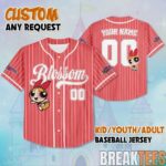 Blossom The Powerpuff Girls Baseball Jersey V2