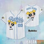 BreakTees 12 Bubbles The Powerpuff Girls Baseball Jersey Kid Adults