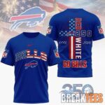 Buffalo Bills NFL God America 250 Years Limited Edition 3D T Shirt