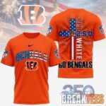 Cincinnati Bengals NFL God America 250 Years Limited Edition 3D T Shirt
