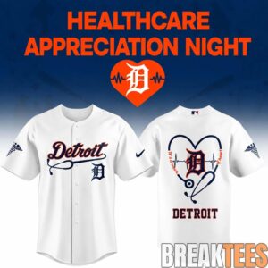 Detroit Tigers Healthcare Appreciation Night x MLB Game 2026 White Baseball Jersey