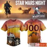 Fayetteville Woodpeckers 2026 Star Wars Night Custom Baseball Jersey 1