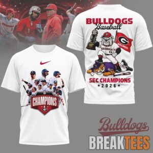 Georgia Bulldogs 2026 NCAA Sec Champions 3D T-Shirt
