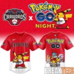 Hickory Crawdads Pokemon GO Night Minor Game Baseball Jersey