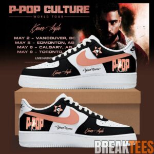 Karan Aujla PPop Culture Tour 2026 Custom Air Force 1 Sneaker