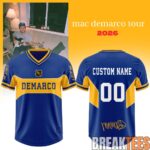 Mac Demarco 2026 World Tour Custom Football Jersey 1