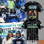 Seattle Seahawks x Star Wars The power of The Dark Side Special Baseball Jersey 1