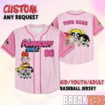 The Powerpuff Girls Baseball Jersey Kid Adults V1